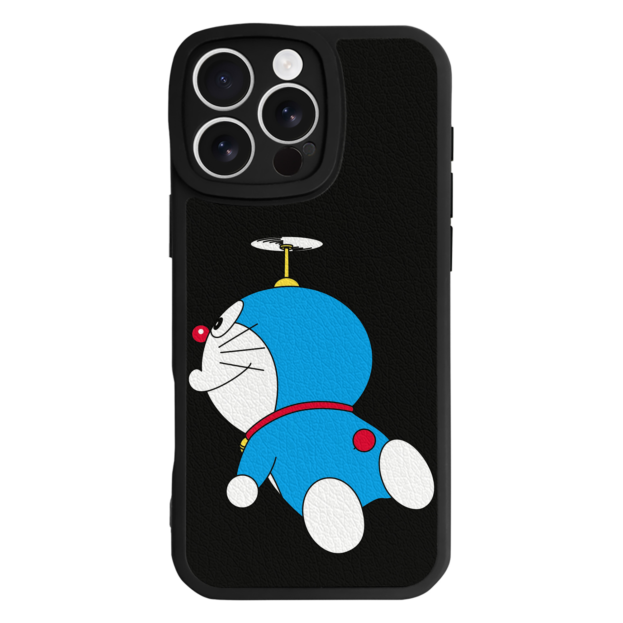 （画像用） ドラえもん Doraemon 【iPhone 16シリーズ対応】シリコンスマホケース（レザー調） 材質：シリコン